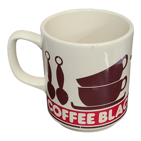 2 VINTAGE Sweet Coffee & Coffe Black Mugs - Picture 11 of 16